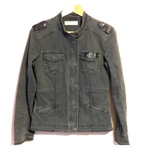Vintage Havana Military Jacket Gray Grey